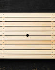 Wooden Sushi Box with Clear Lid - 39cm x 29cm x 10cm H